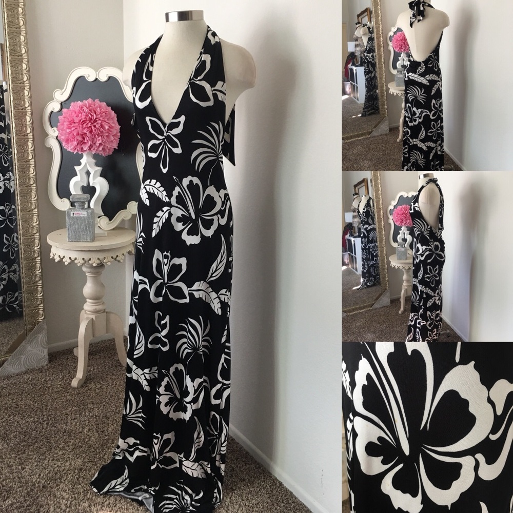 🌺 Ralph Lauren Black Label
Black Print Halter